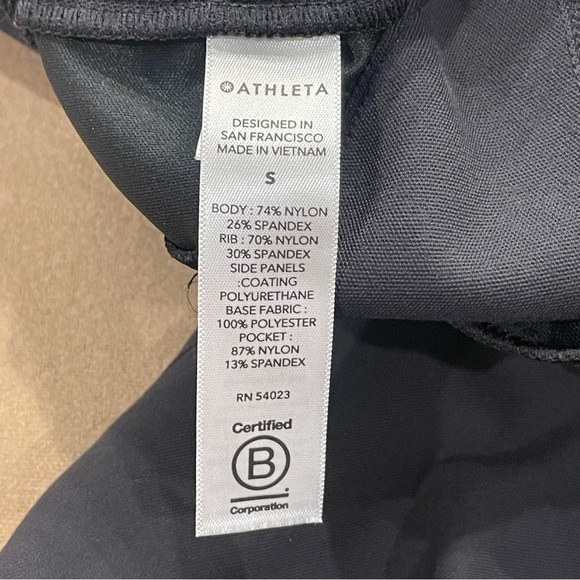 Women’s Athleta Venice Velvet Stripe Jogger Black Size Small - Picture 8 of 10